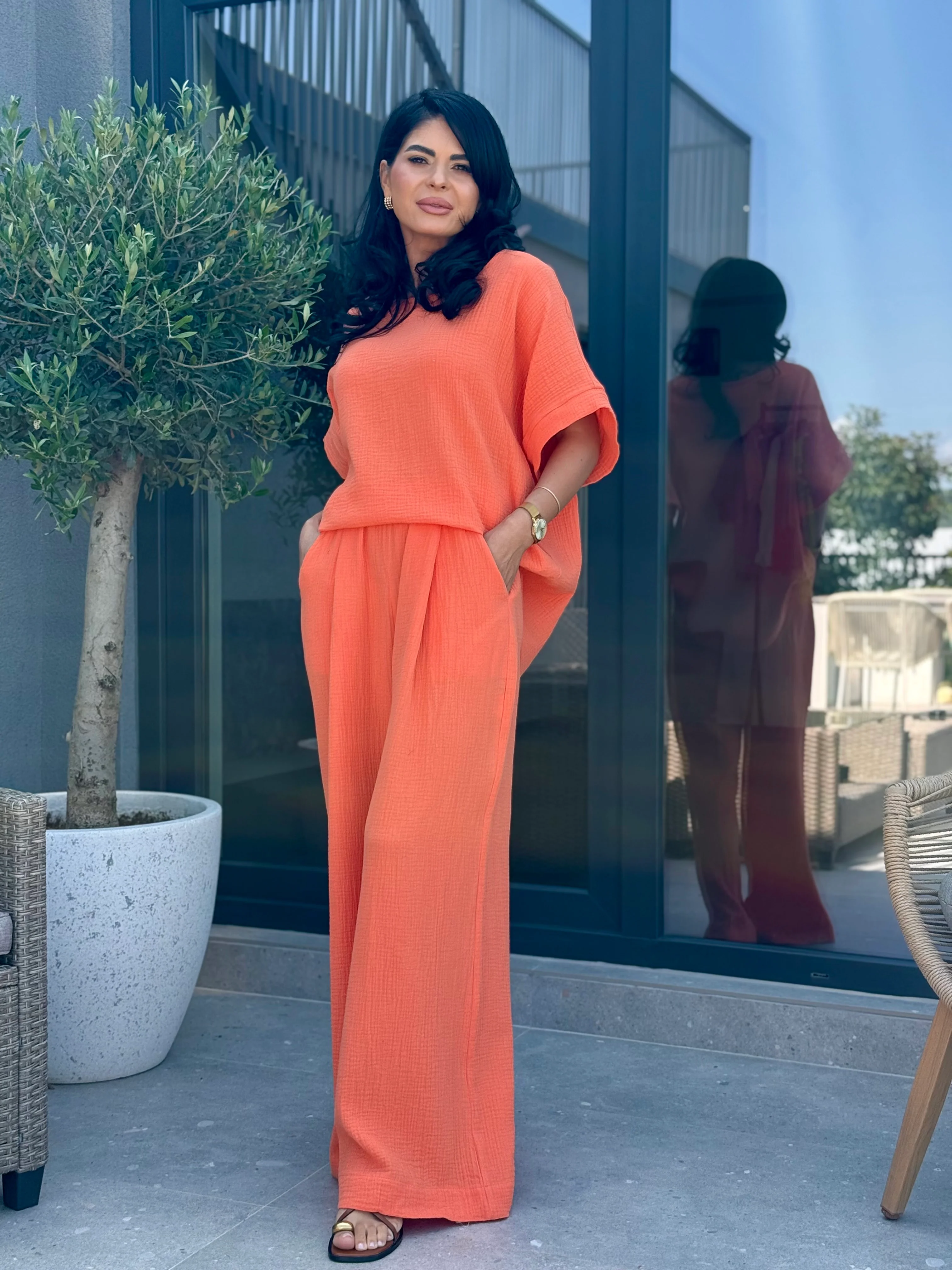 Costum Afrodita - Orange - Image 2