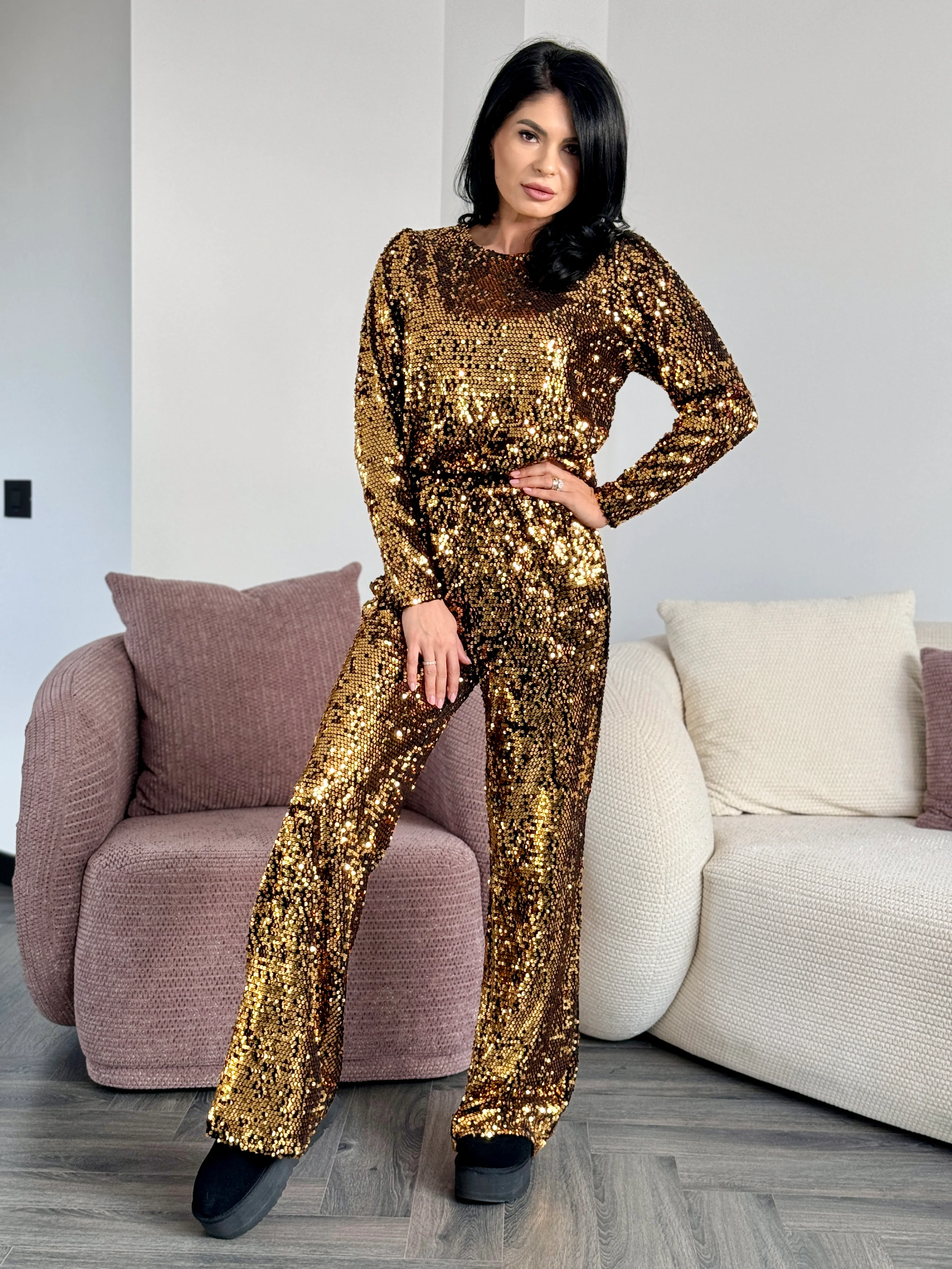 Costum Elissa - Auriu - Image 3