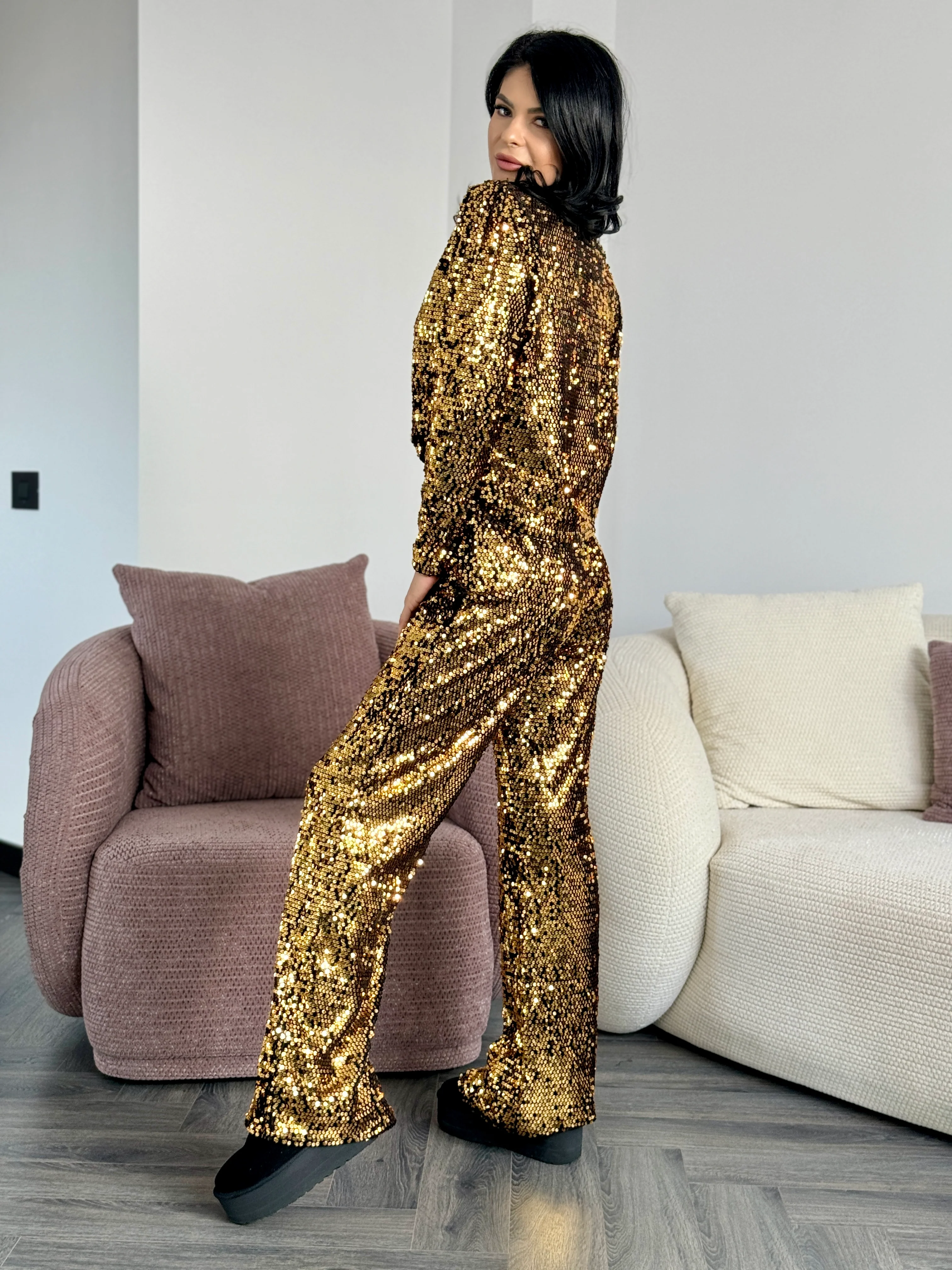 Costum Elissa - Auriu - Image 4