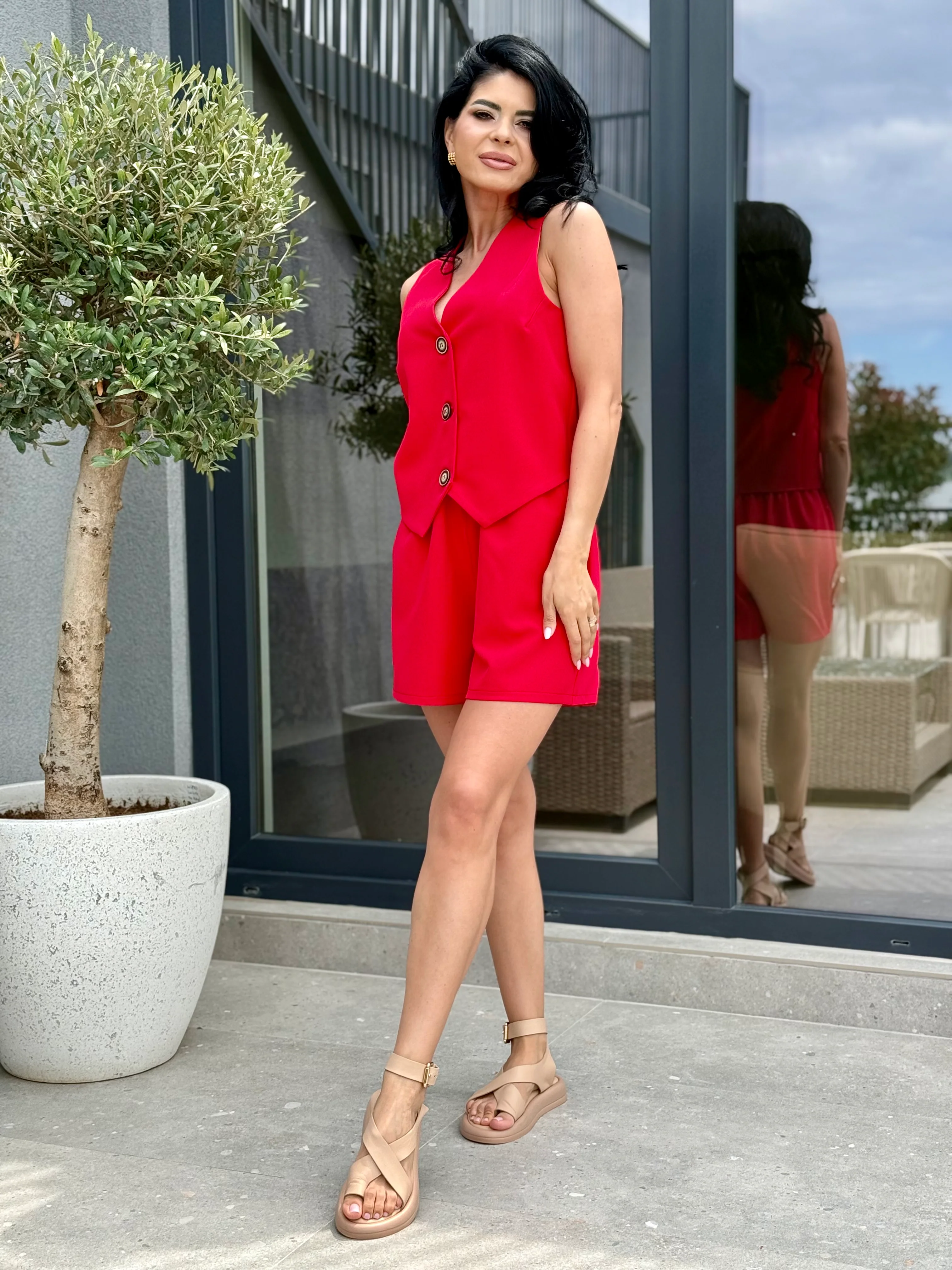 Costum Milani - Rosu - Image 4