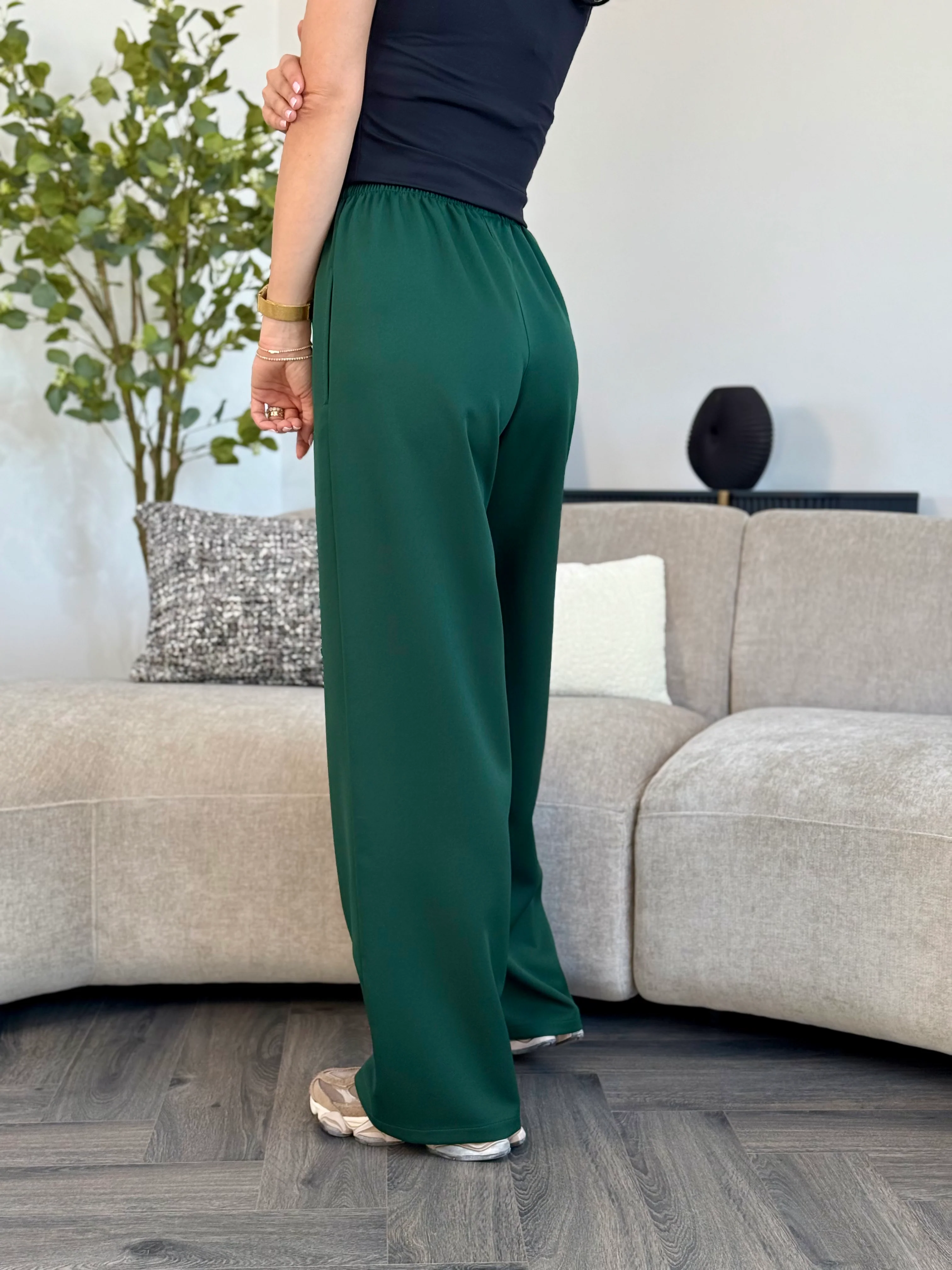 Pantaloni Barbie - Verde Inchis - Image 3
