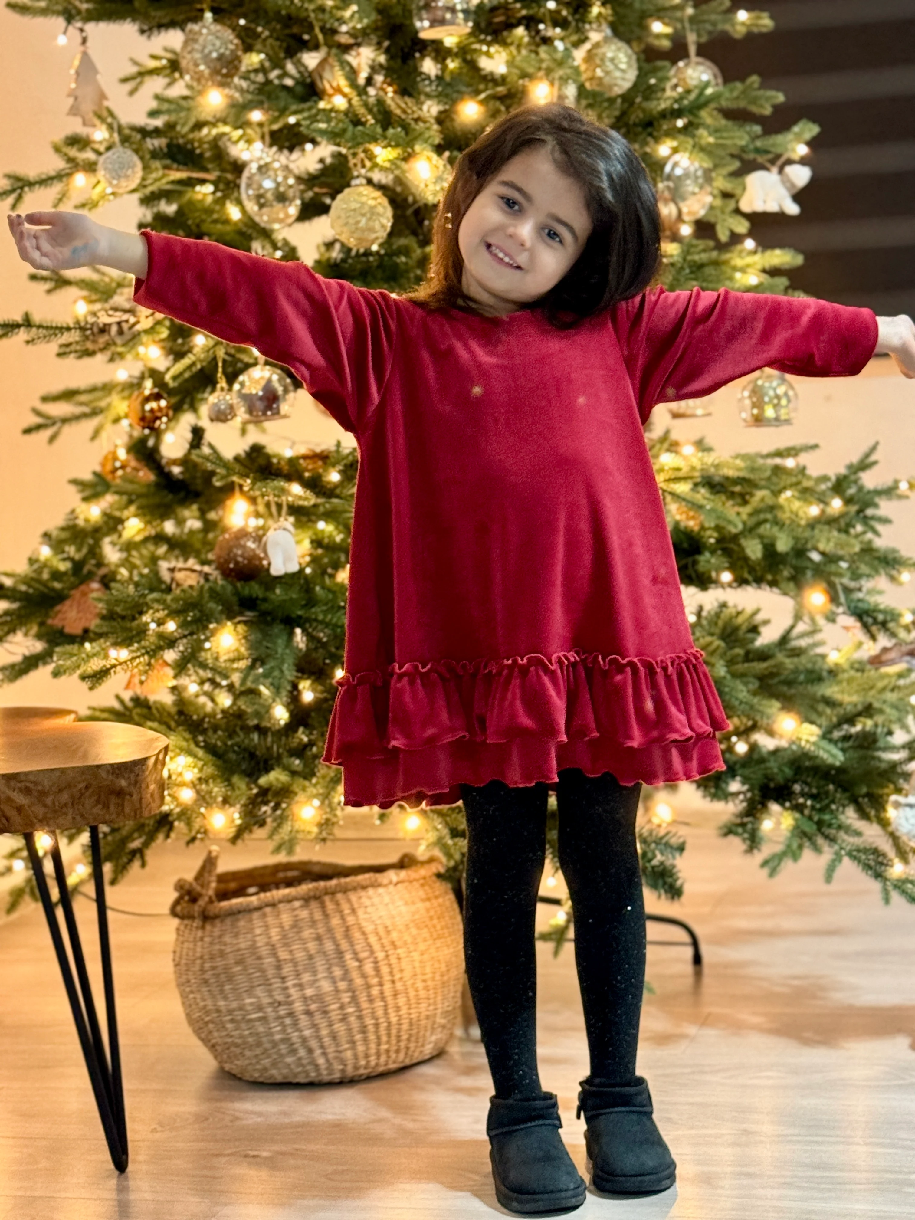 Rochie Alima Kids - Rosu - Image 4