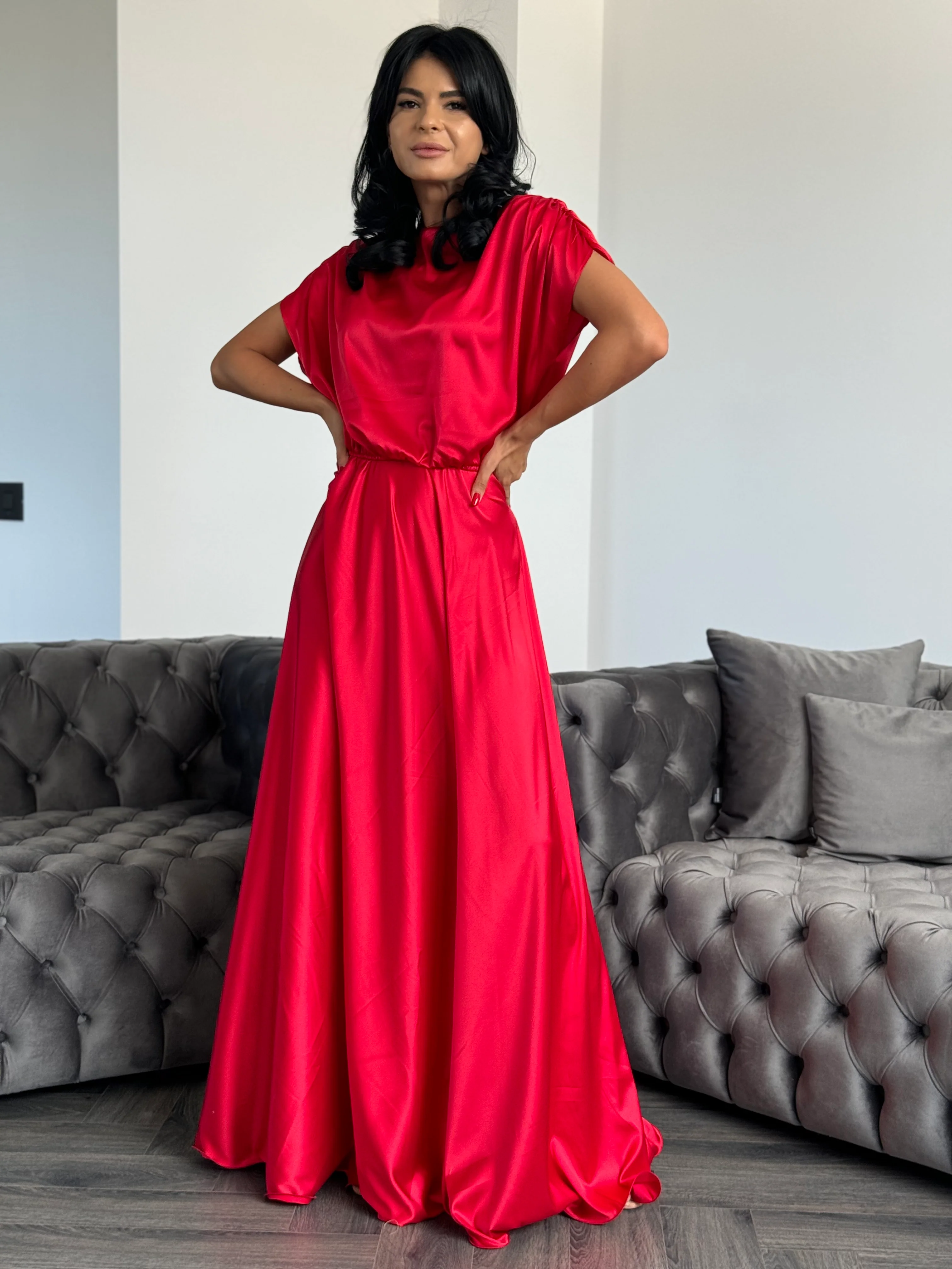 Rochie Anais - Rosu - Image 3