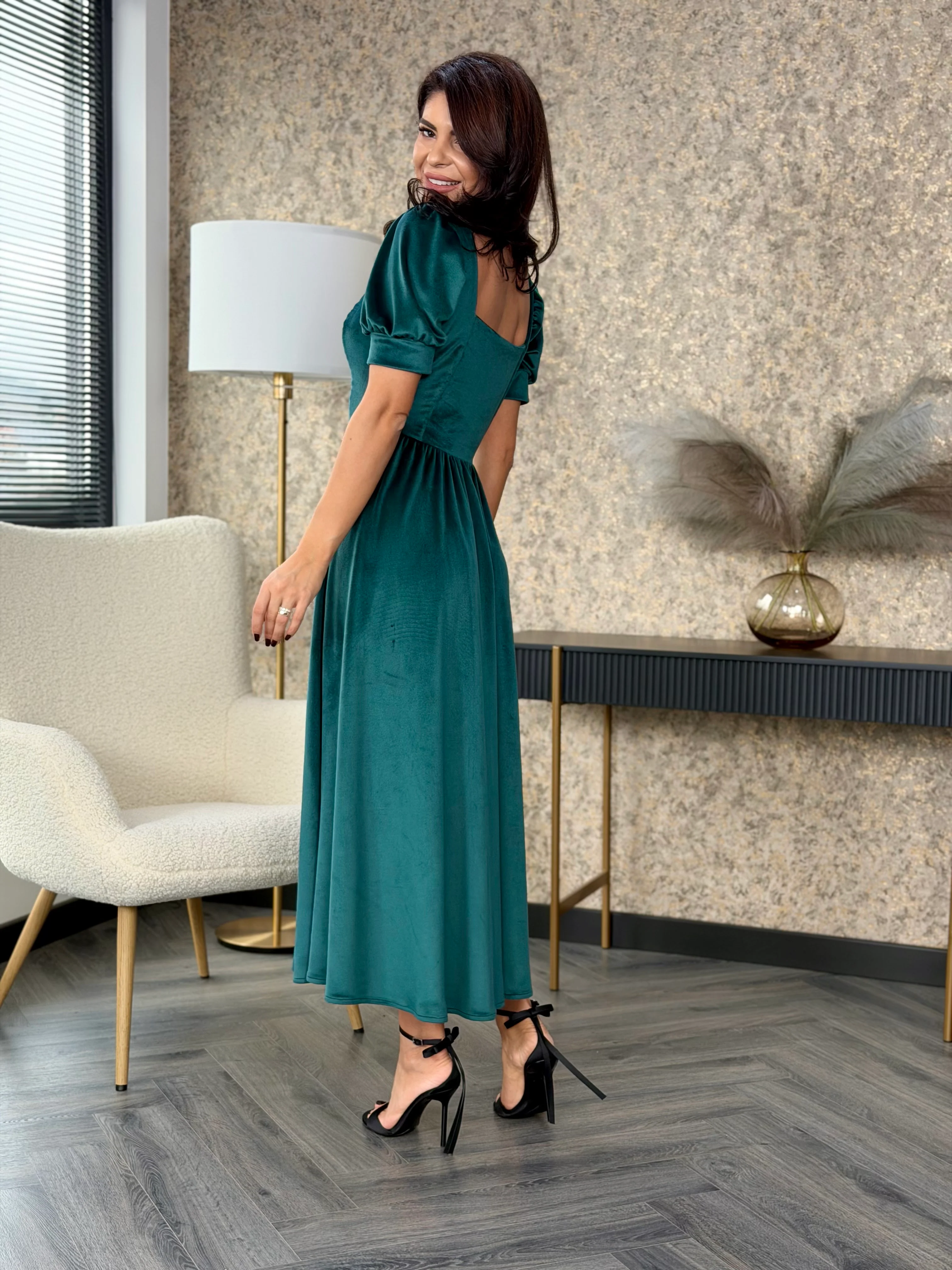 Rochie Candy Long - Emerald Glow - Image 2