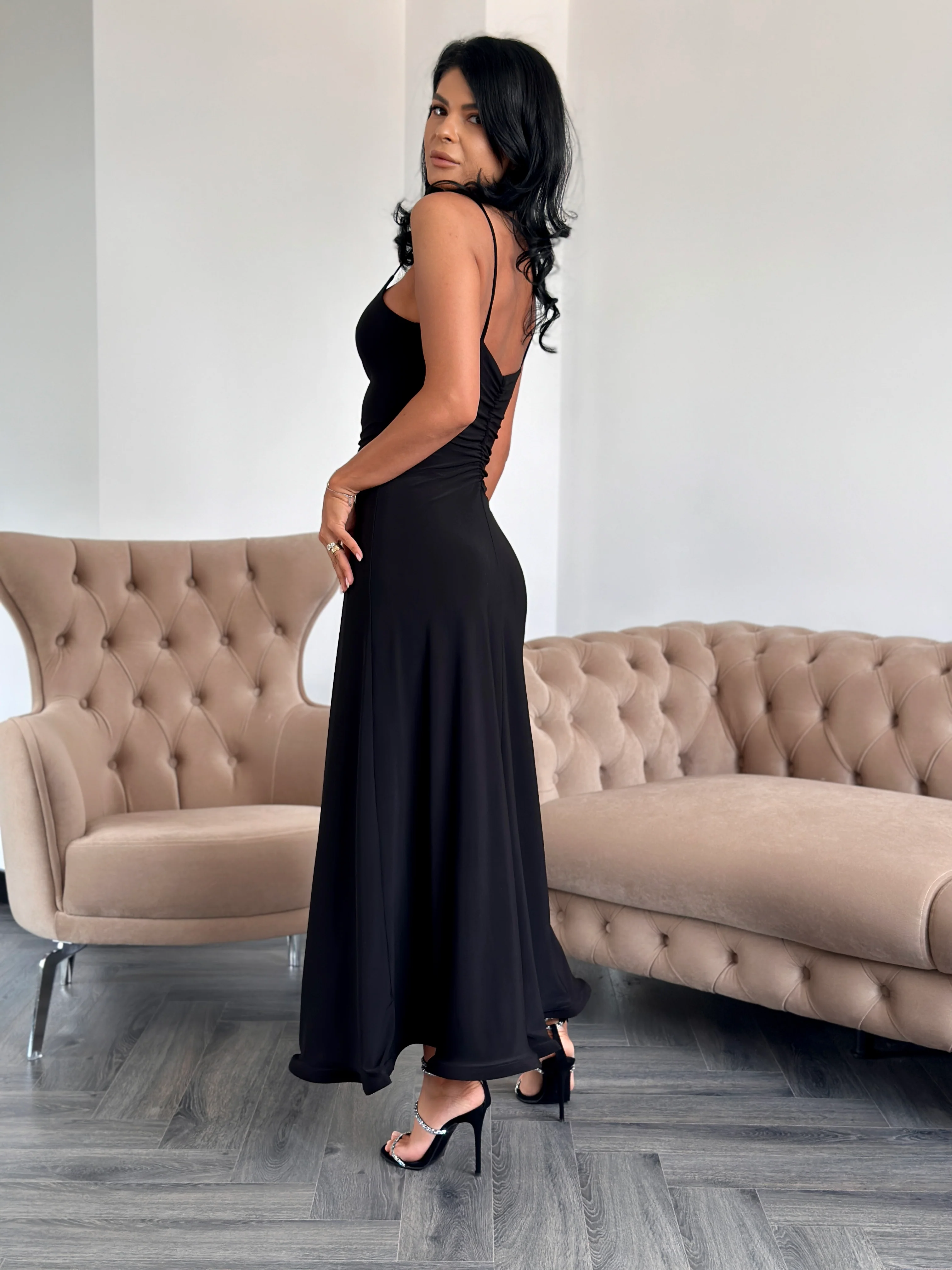 Rochie Celine - Negru - Image 3