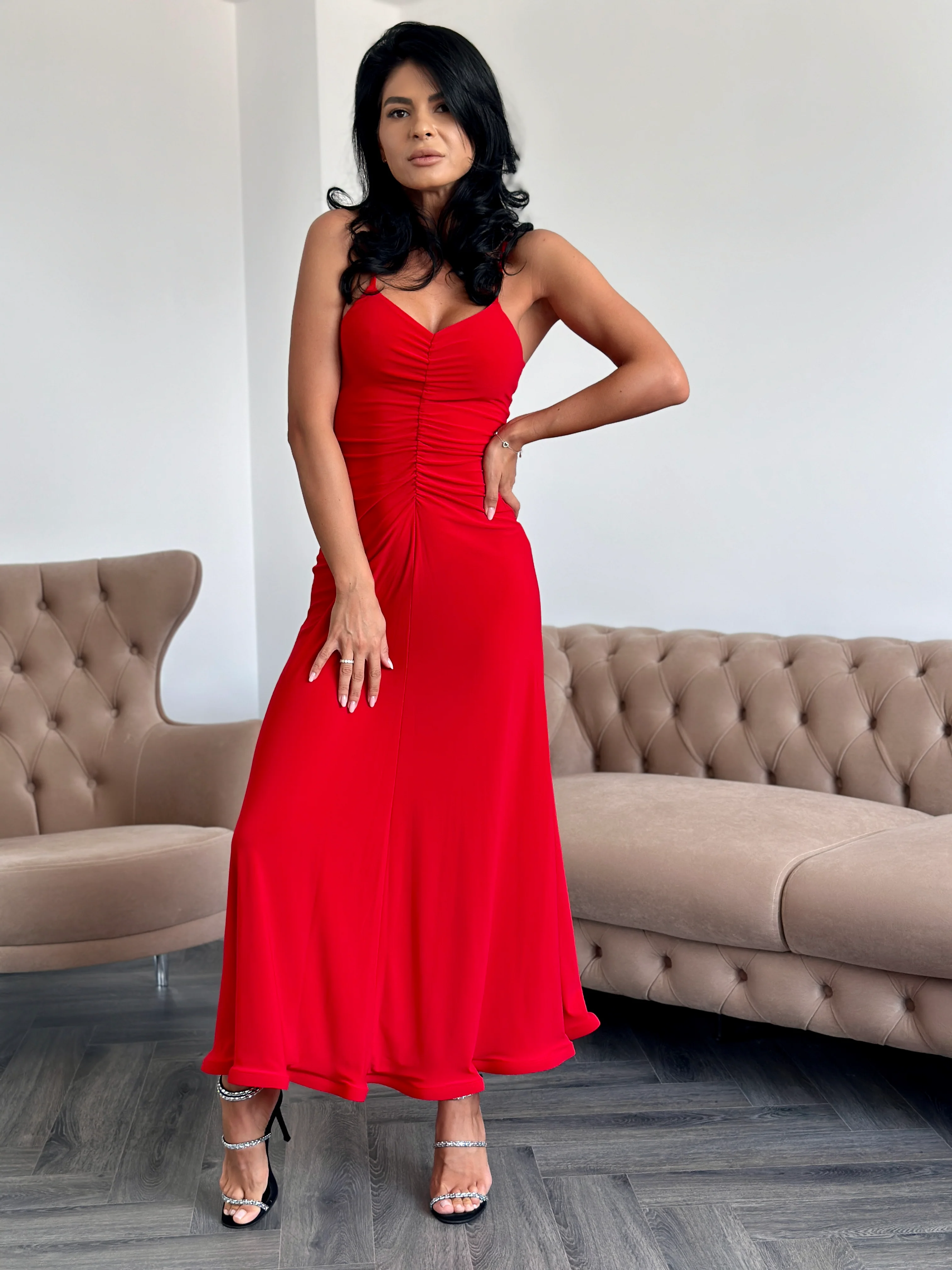 Rochie Celine - Rosu - Image 4