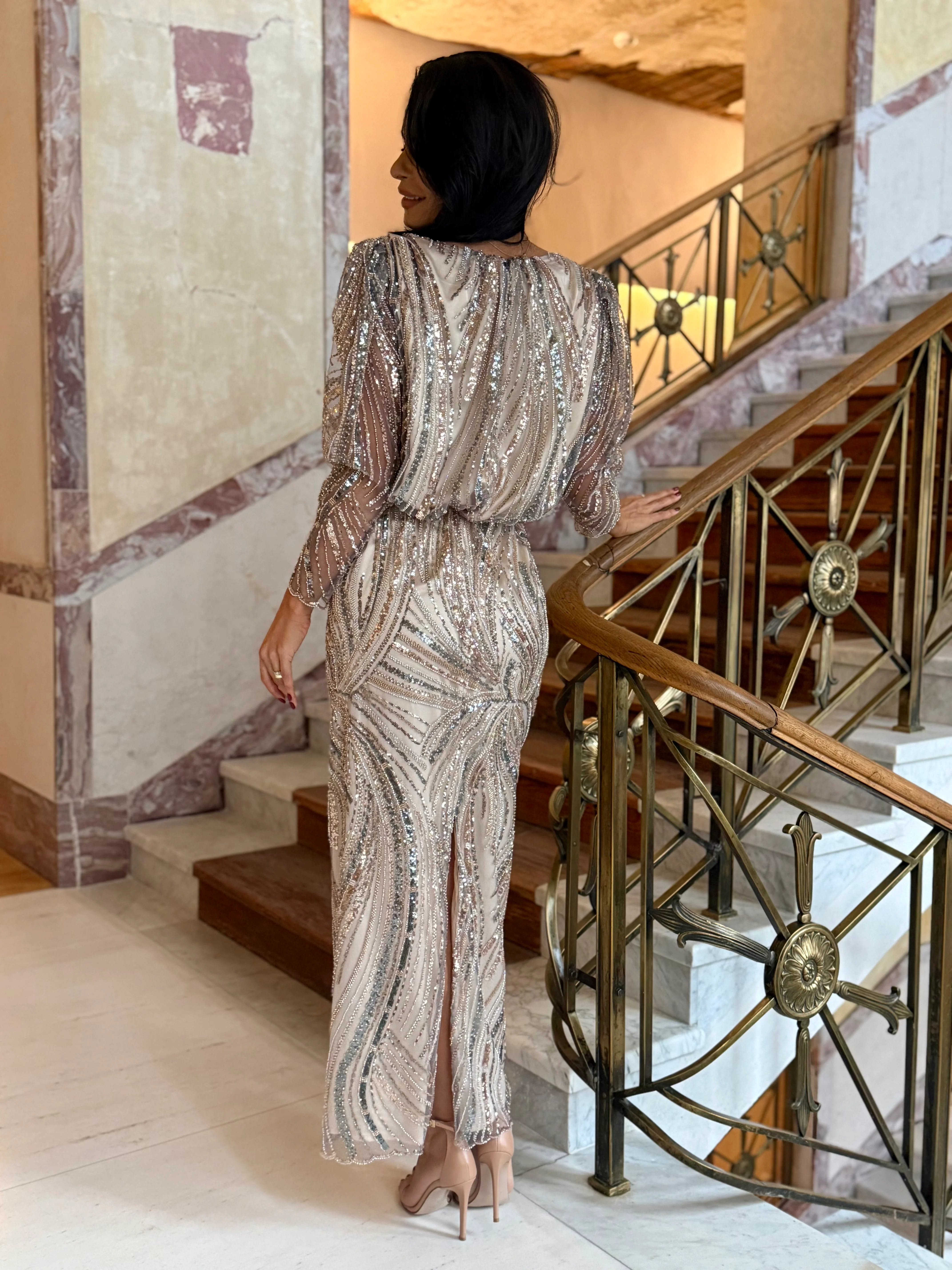 Rochie Crystal - Champagne - Image 3