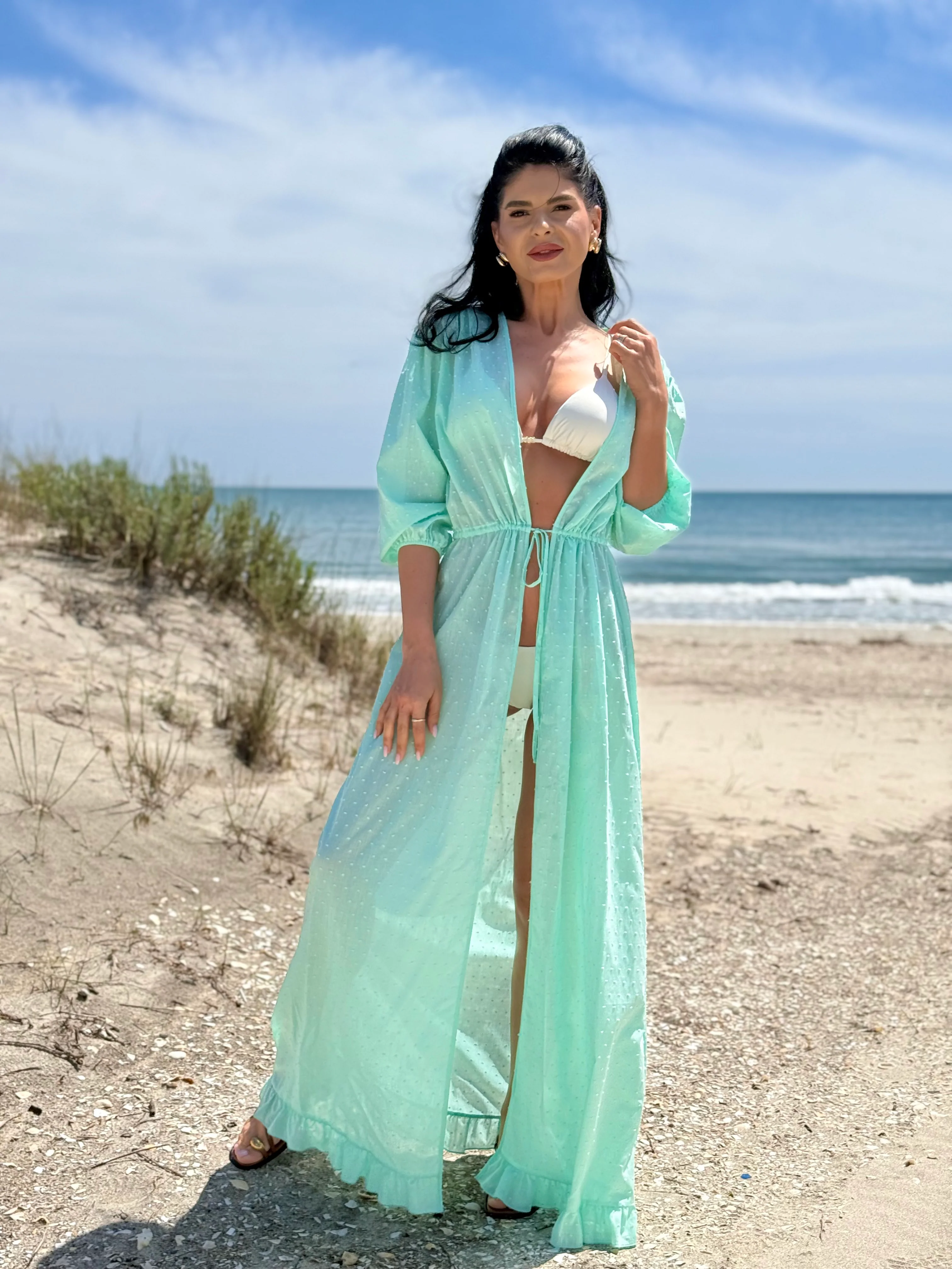 Rochie de Plaja Azure - Menta - Image 4