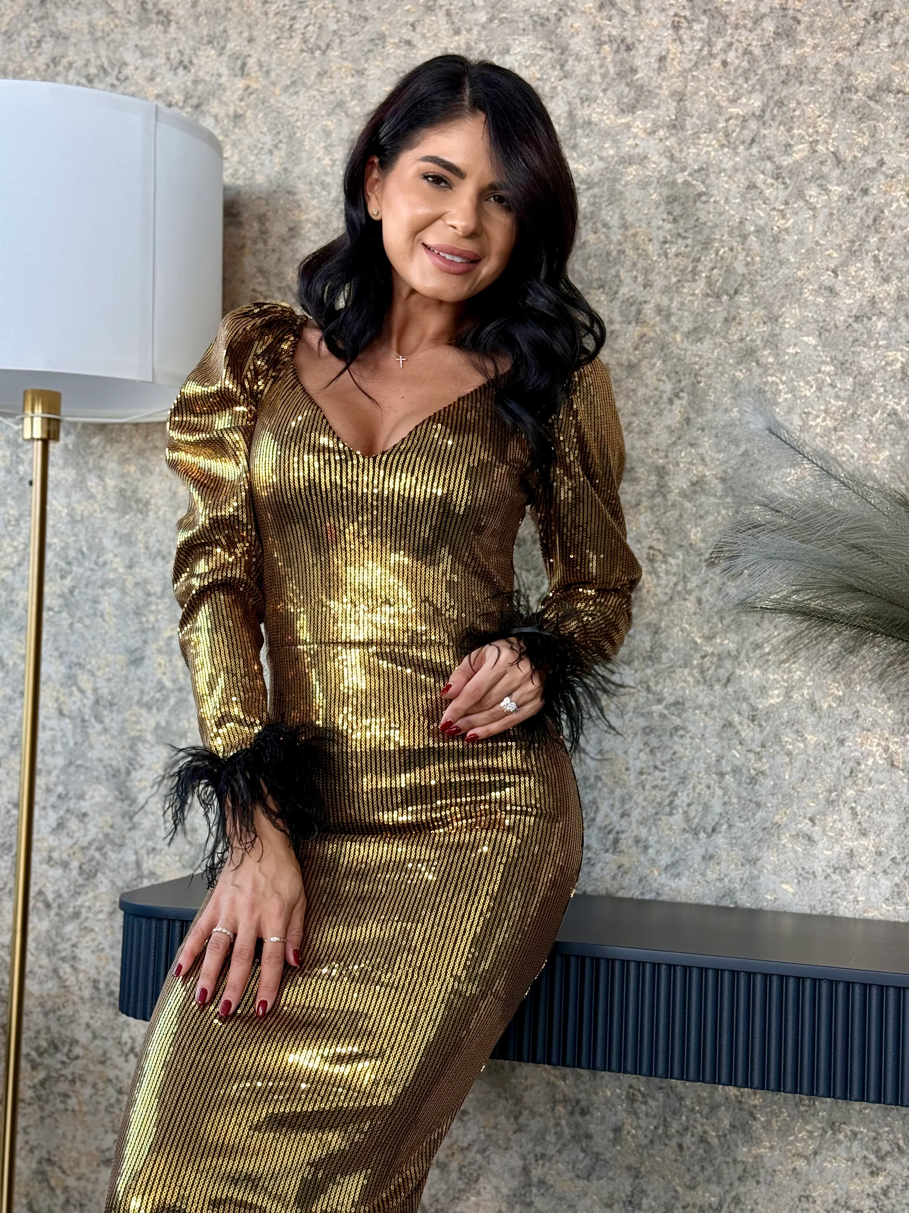 Rochie Elizabeth - Gold - Image 10