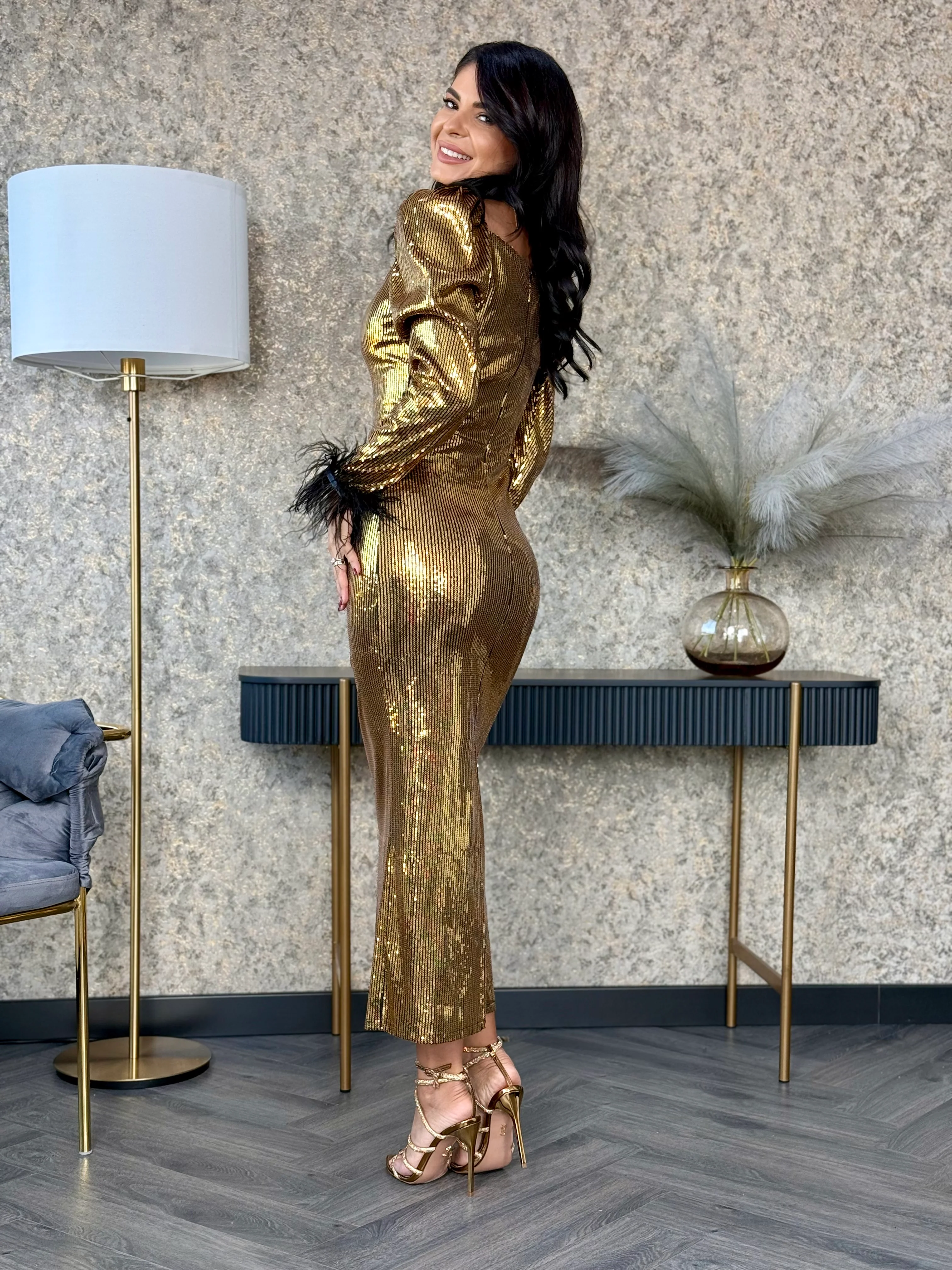 Rochie Elizabeth - Gold - Image 8