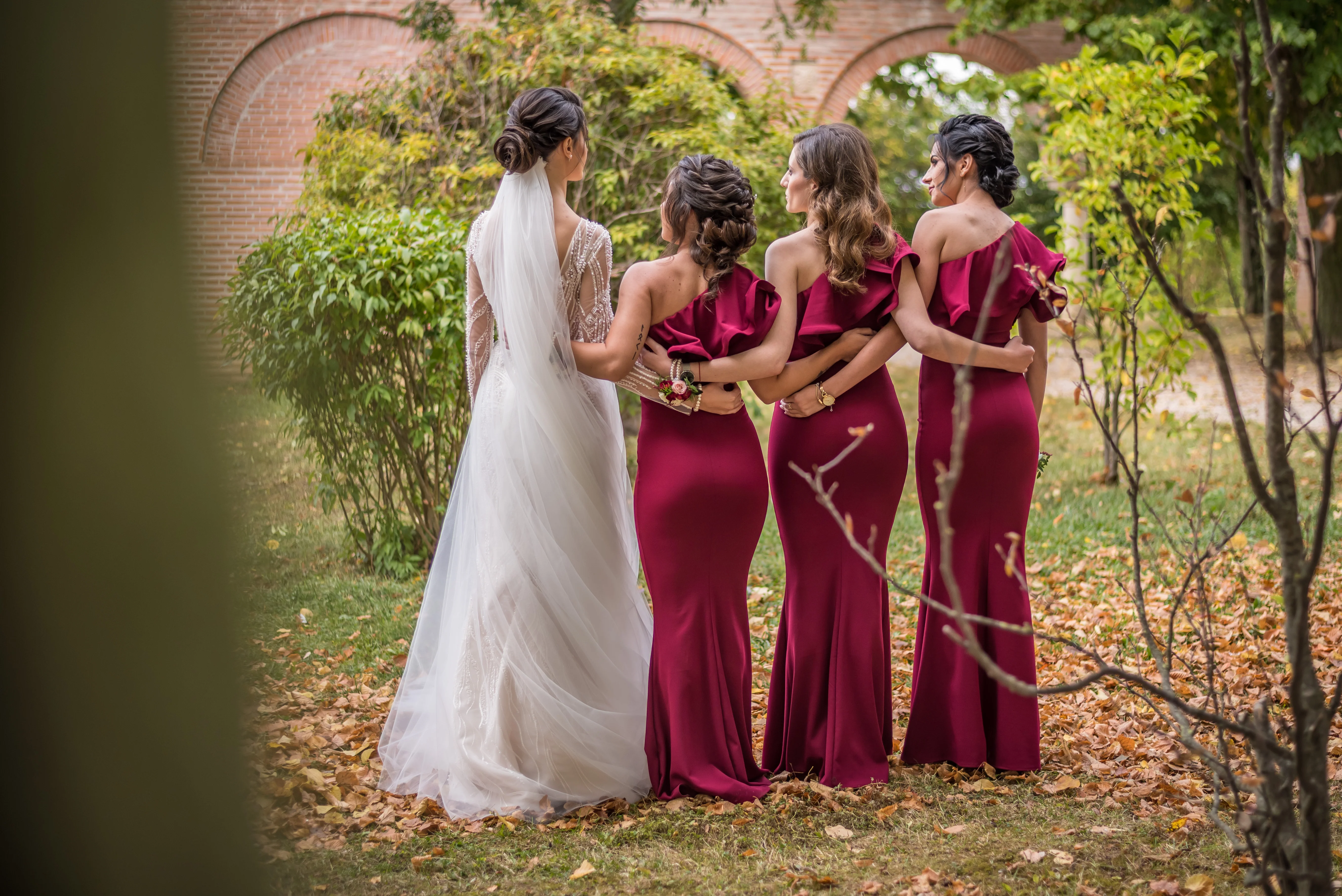 Rochie lunga SIMINA - Bordo - Image 3