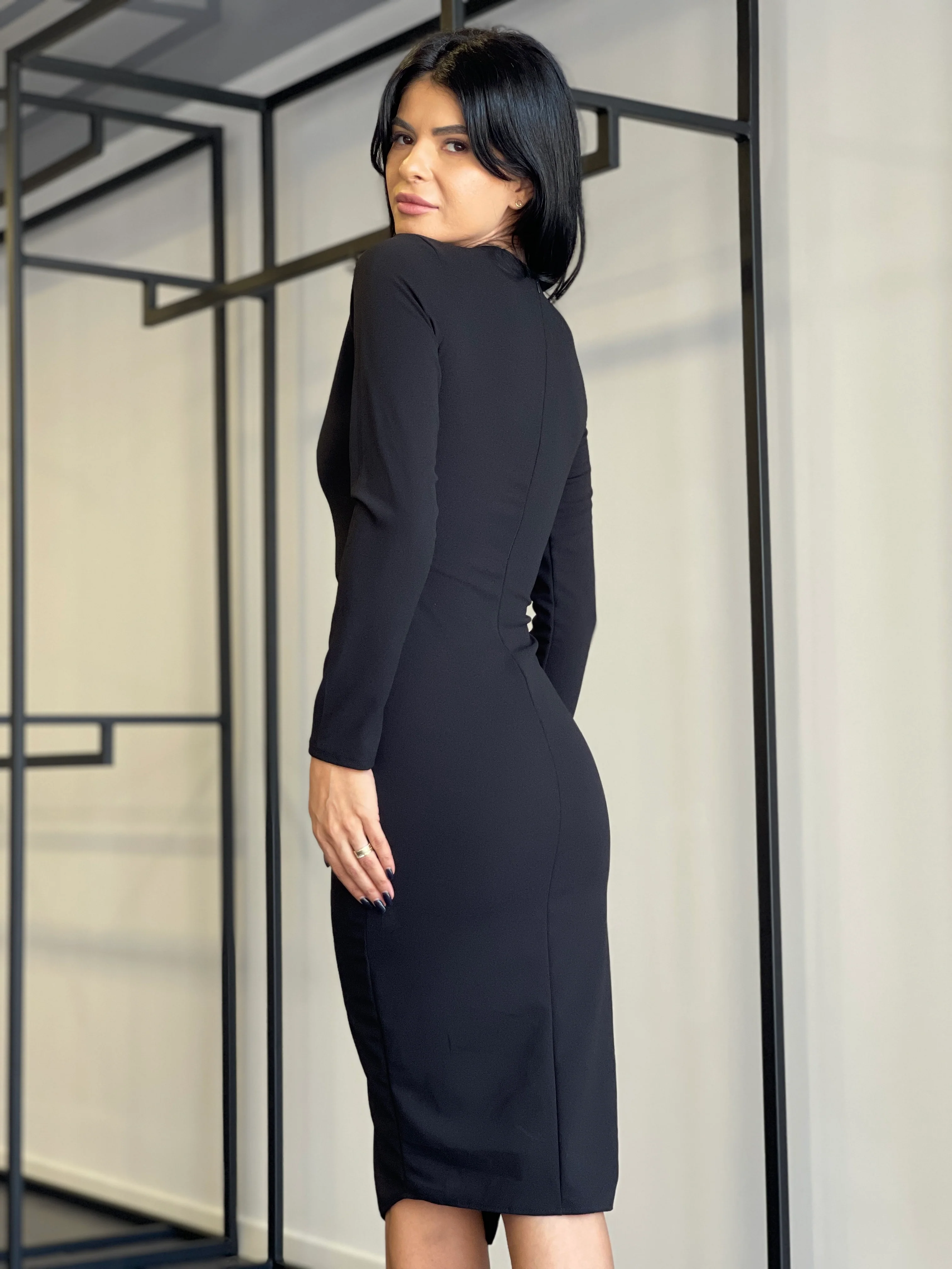Rochie Natty - Negru - Image 3