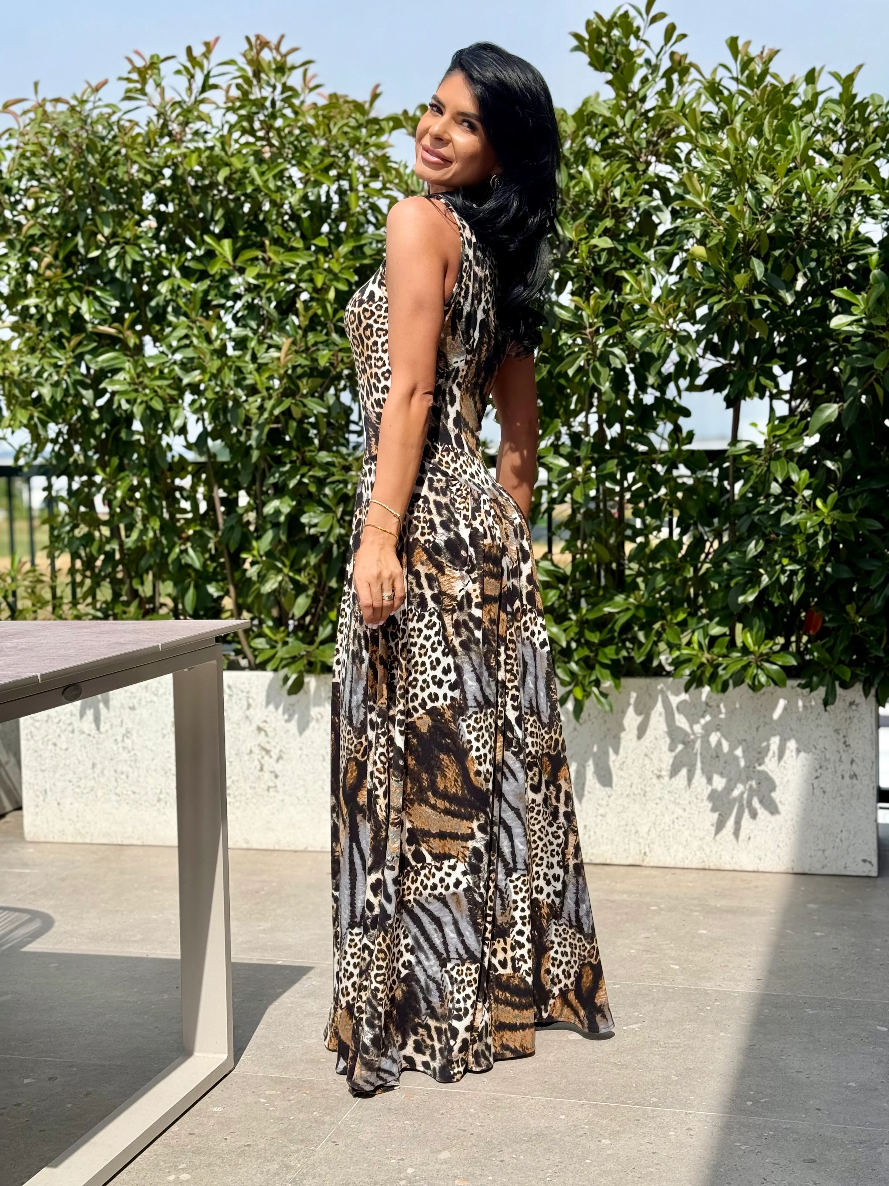 Rochie Roma - Wild Print - Image 3