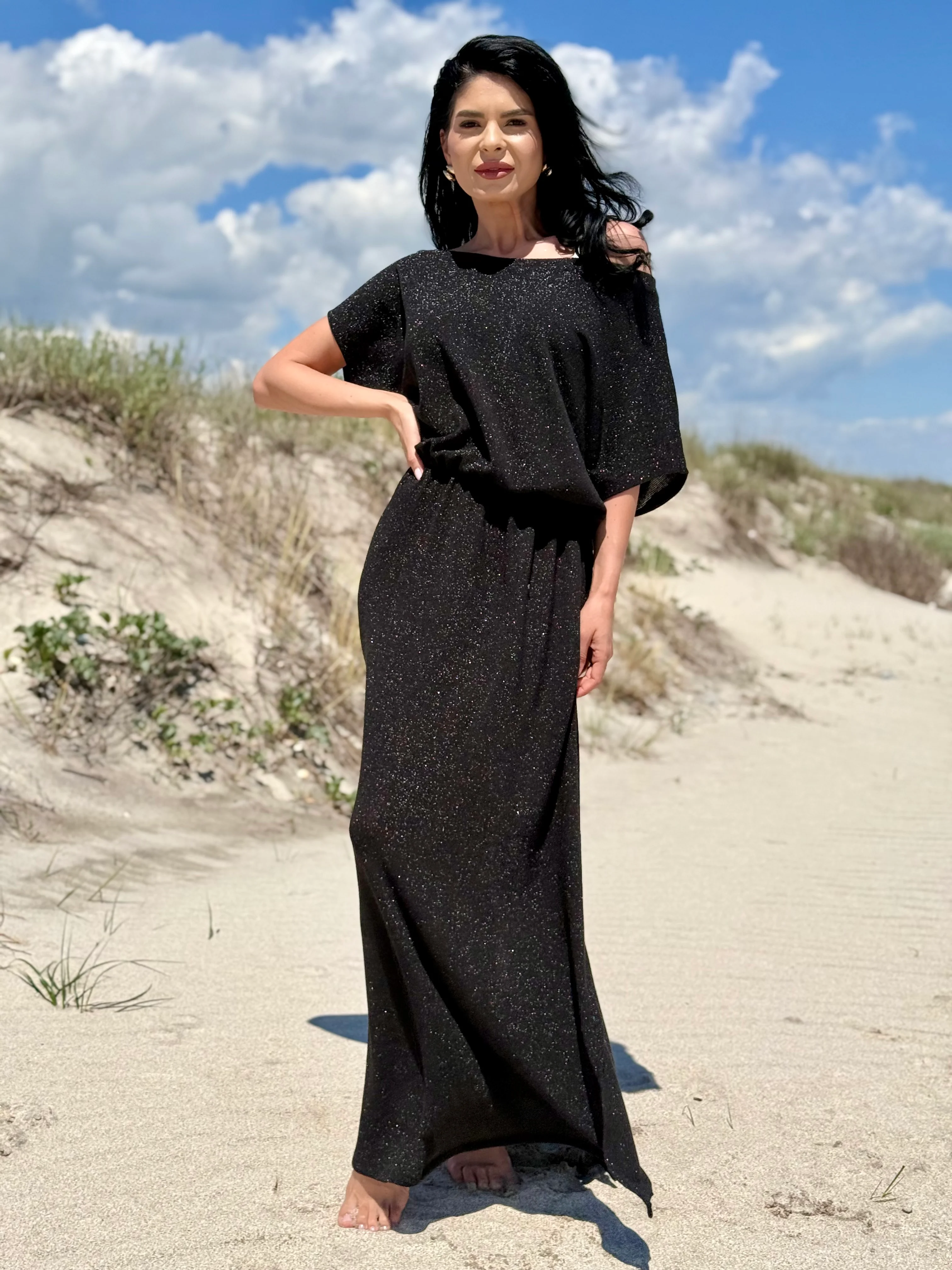 Rochie Sahara - Negru - Image 3