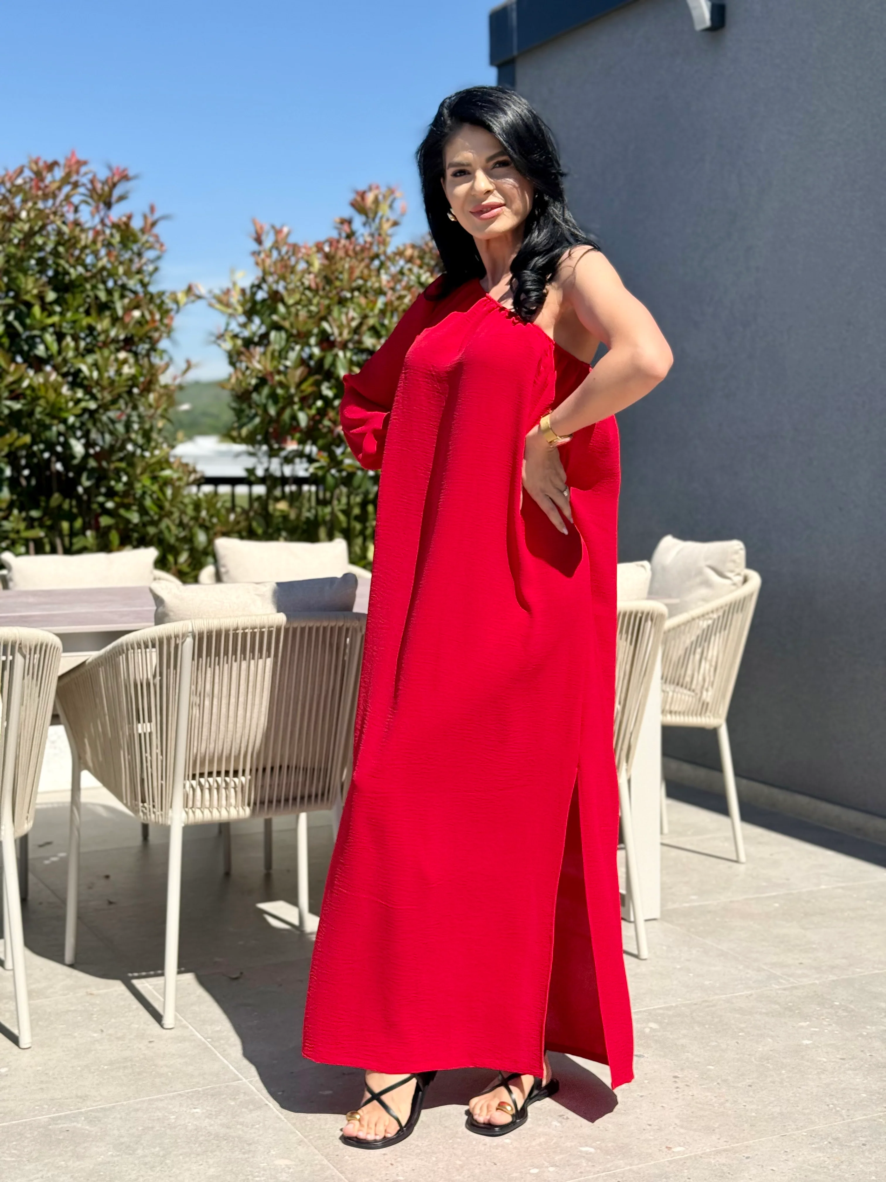 Rochie Skye - Rosu - Image 4